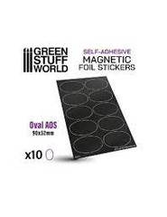 Green Stuff World Oval Magnetic Sheets 75X42mm